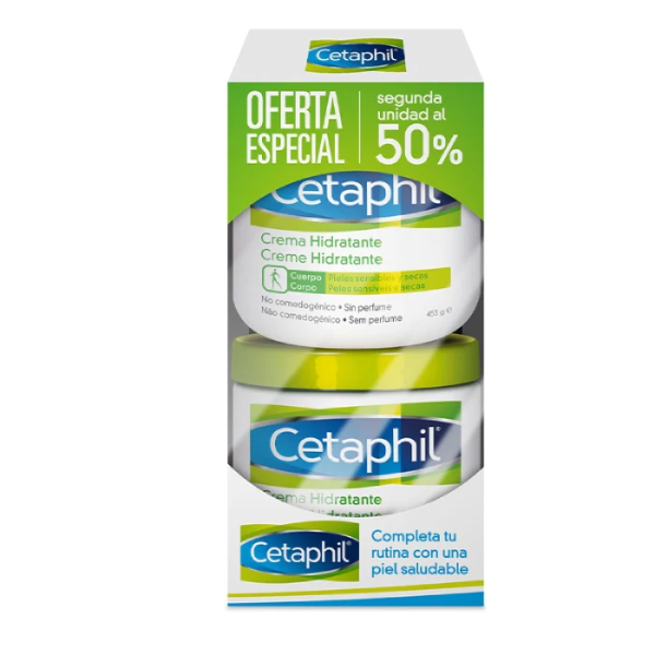 Cetaphil Creme Hidratante Pele Seca 453g Duo Desconto -50% 2ª Embalagem